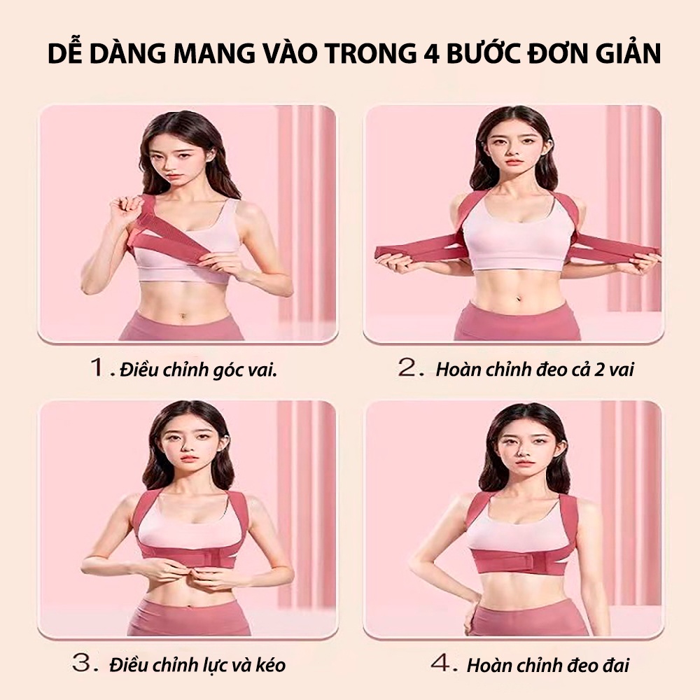 Đai chống gù định hình vùng lưng bảo vệ vòng 1 hiệu quả