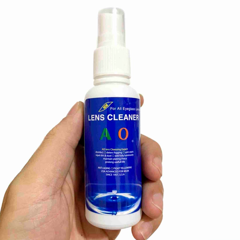 Dung dịch vệ sinh, làm sạch kính đeo mắt AO 60ml chuyên dụng cho tất cả kính bơi, kính cận