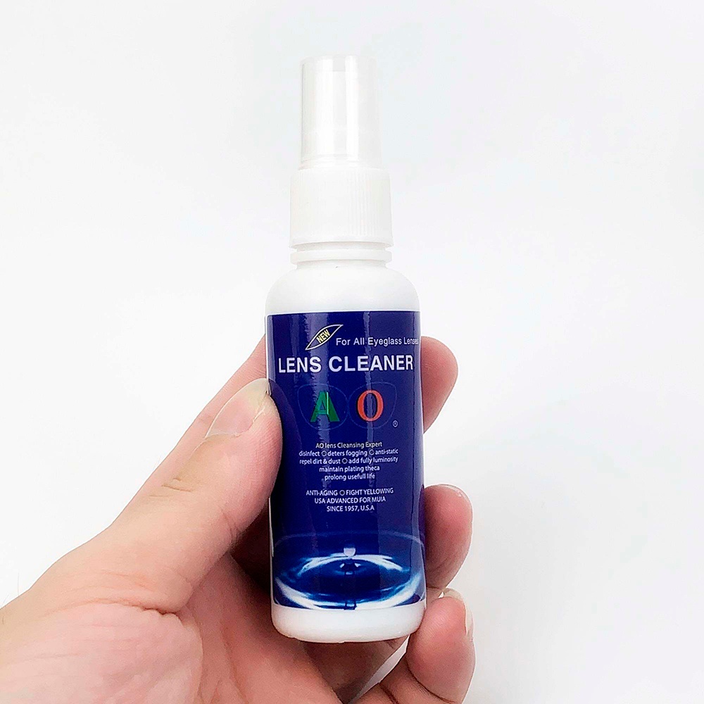 Dung dịch vệ sinh, làm sạch kính đeo mắt AO 60ml chuyên dụng cho tất cả kính bơi, kính cận