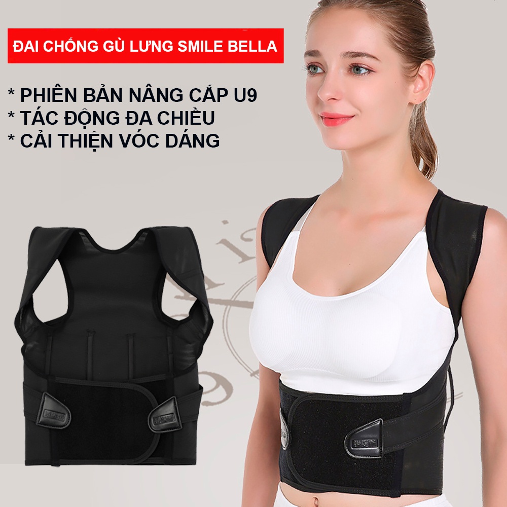 Đai chống gù lưng Smile Bella U9 hỗ trợ định hình cải thiện vóc dáng