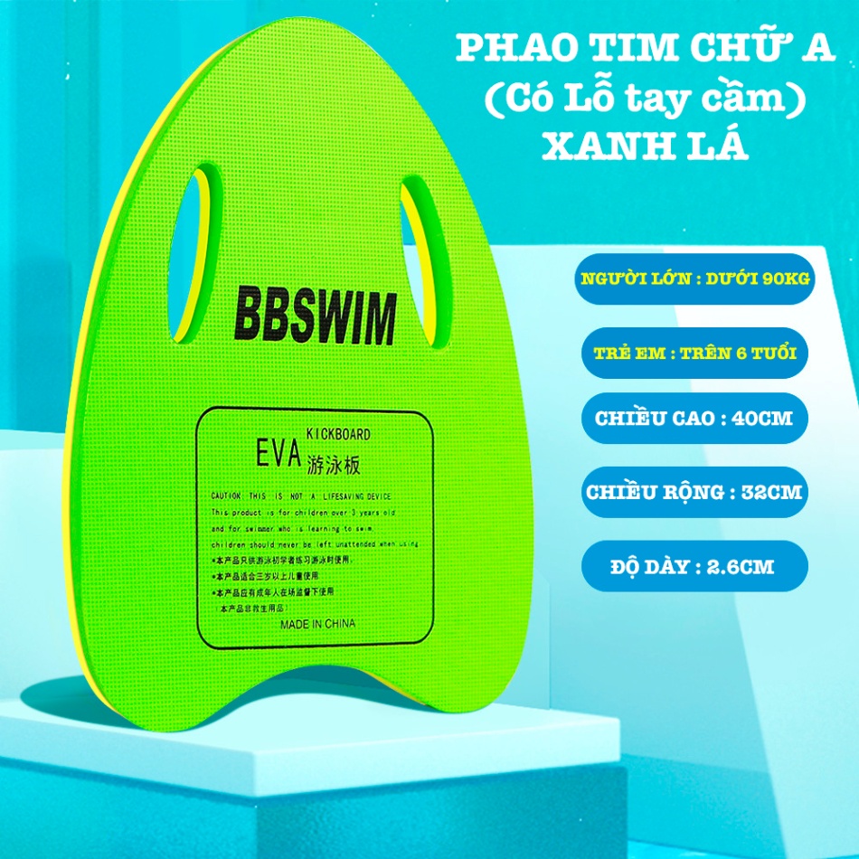 Phao tim tập bơi chữ A có lỗ BBSwim