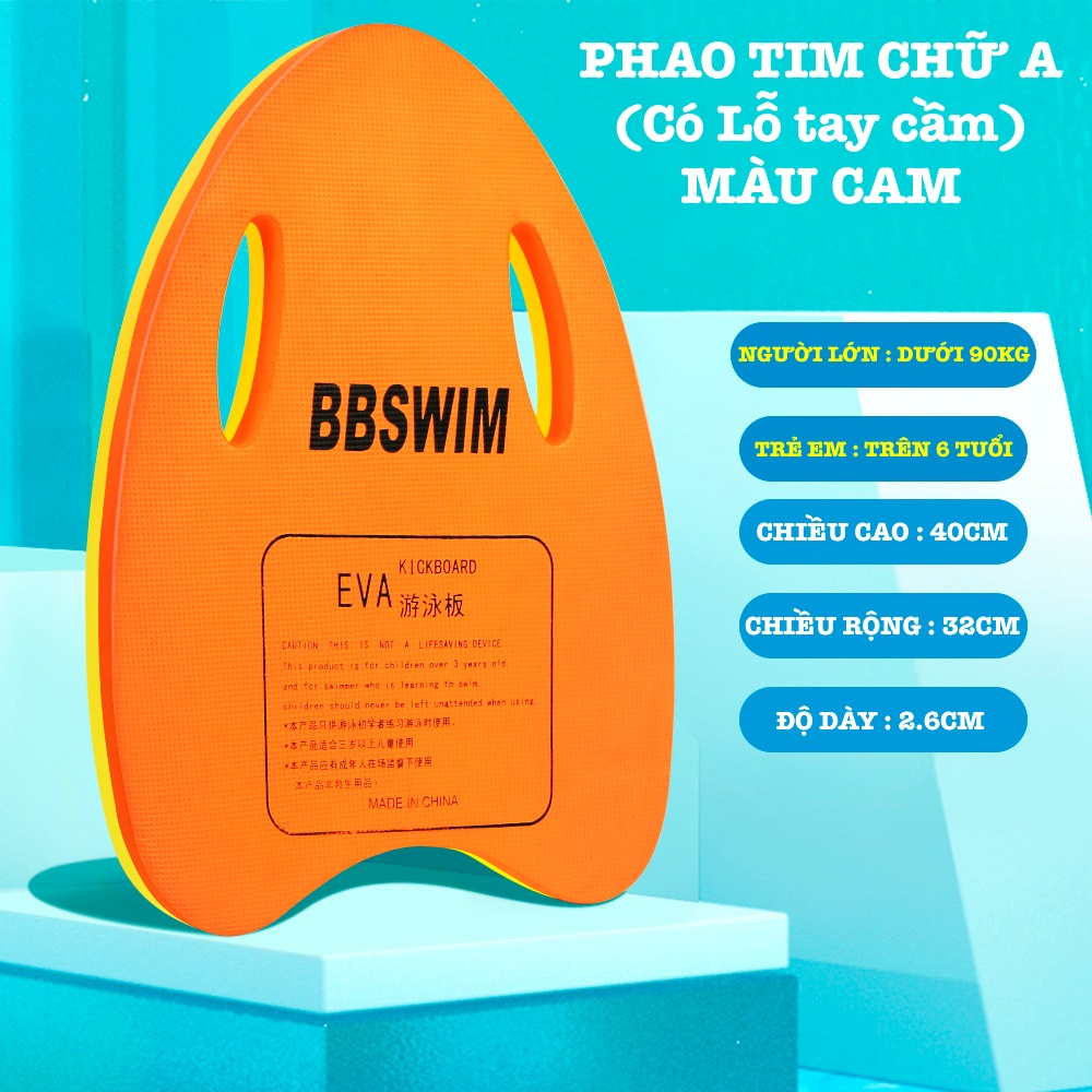 Phao tim tập bơi chữ A có lỗ BBSwim