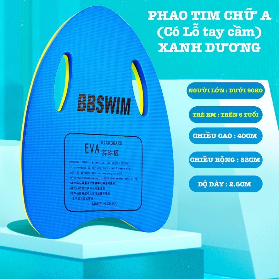 Phao tim tập bơi chữ A có lỗ BBSwim