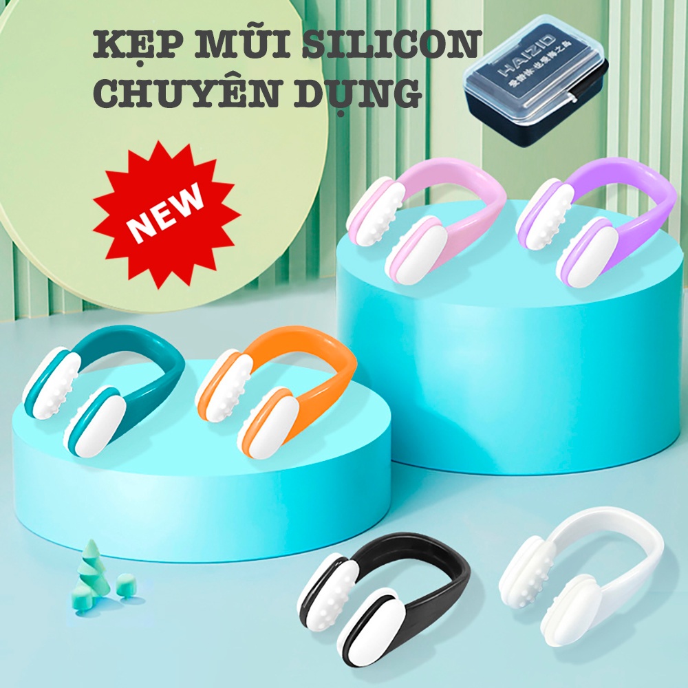 Kẹp mũi bơi lội chống trượt chống rơi bằng silicon mềm