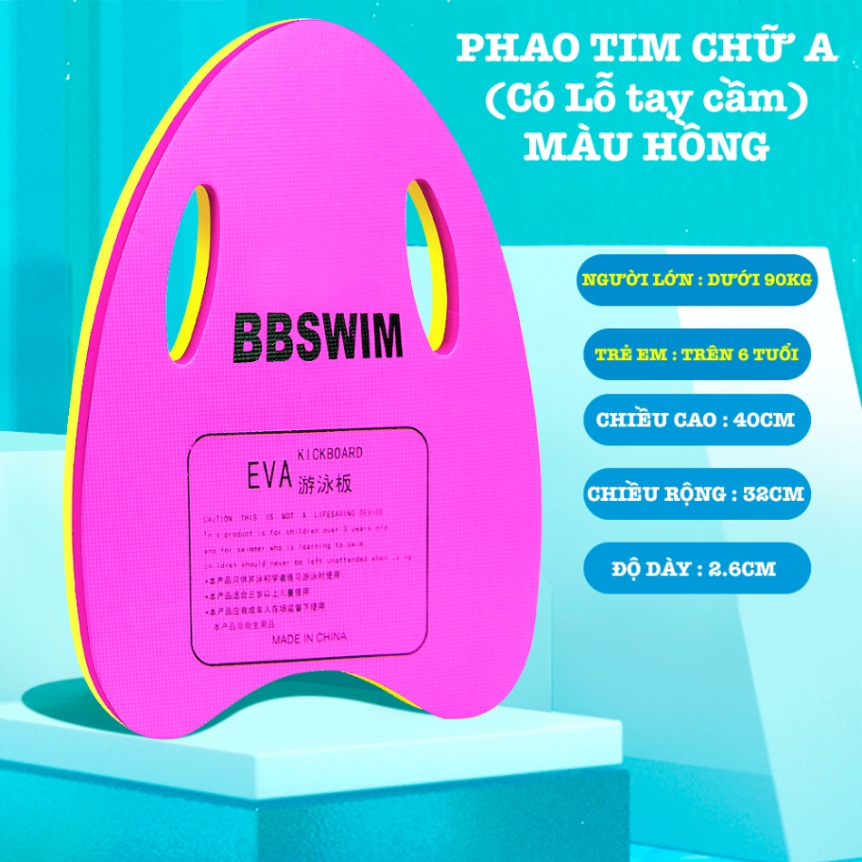 Phao tim tập bơi chữ A có lỗ BBSwim