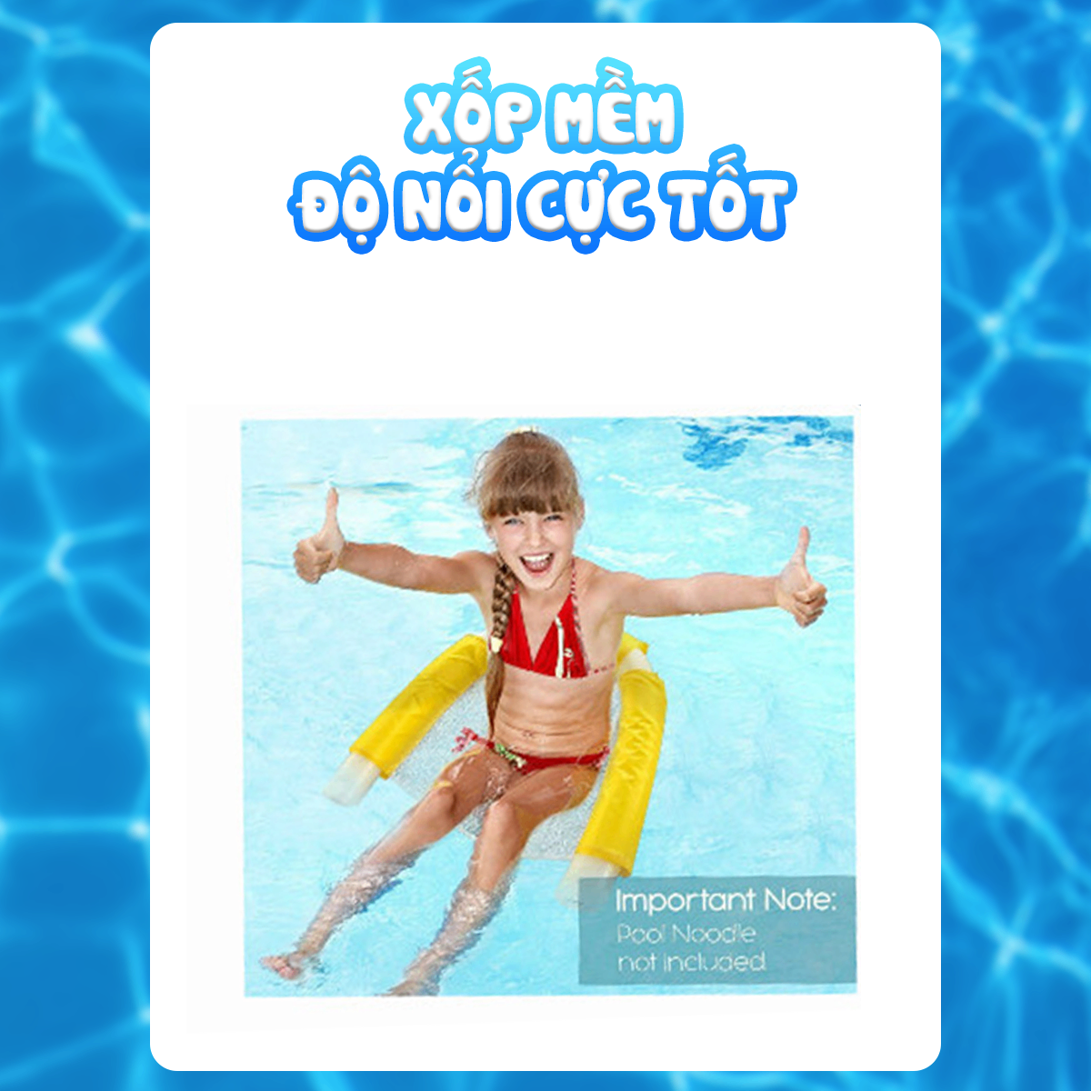 Phao bơi xốp dạng ghế ngồi dùng tập bơi hoặc thư giãn