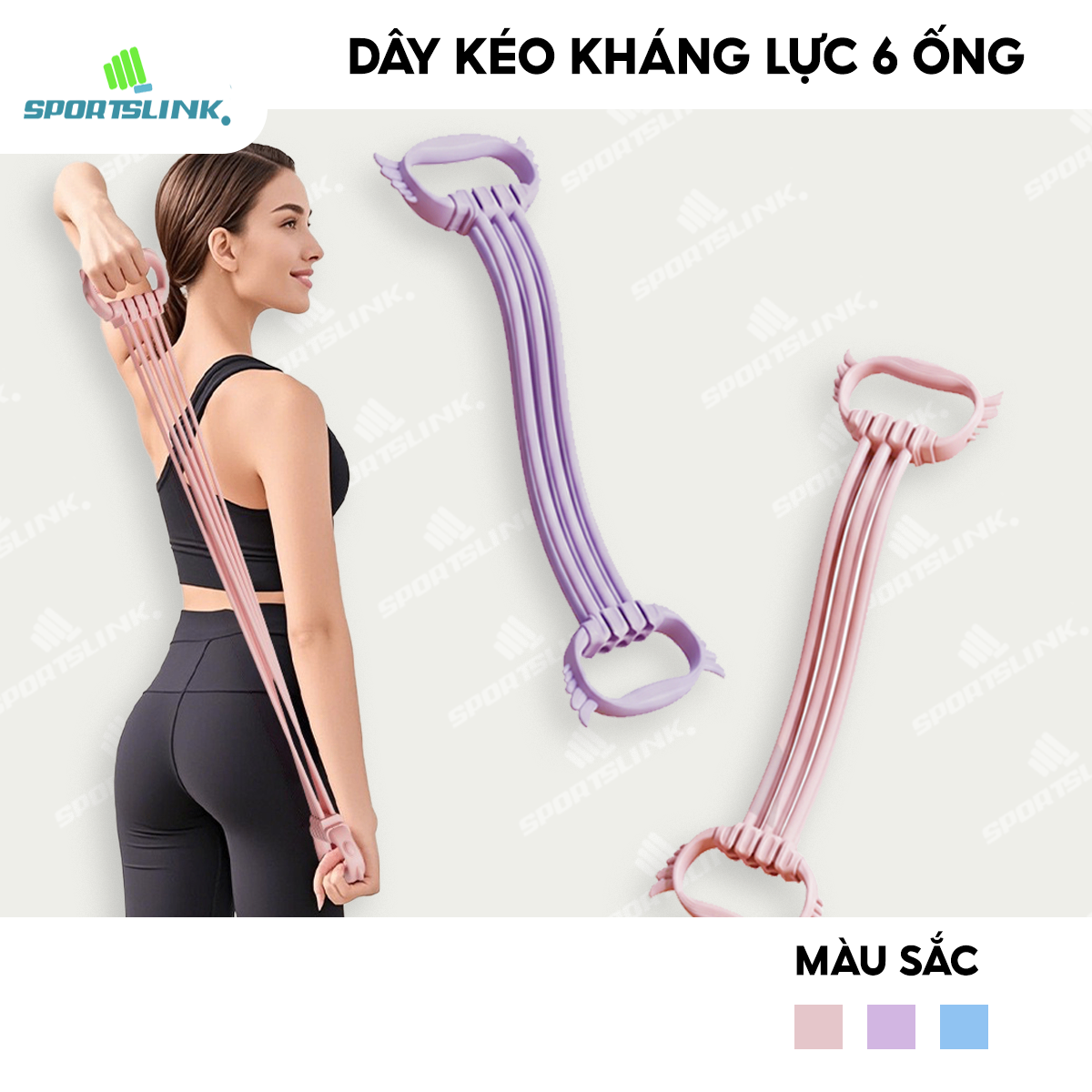 Dây kháng lực hình số 8 tập vai 1LLS22 (Bản 6 ống)