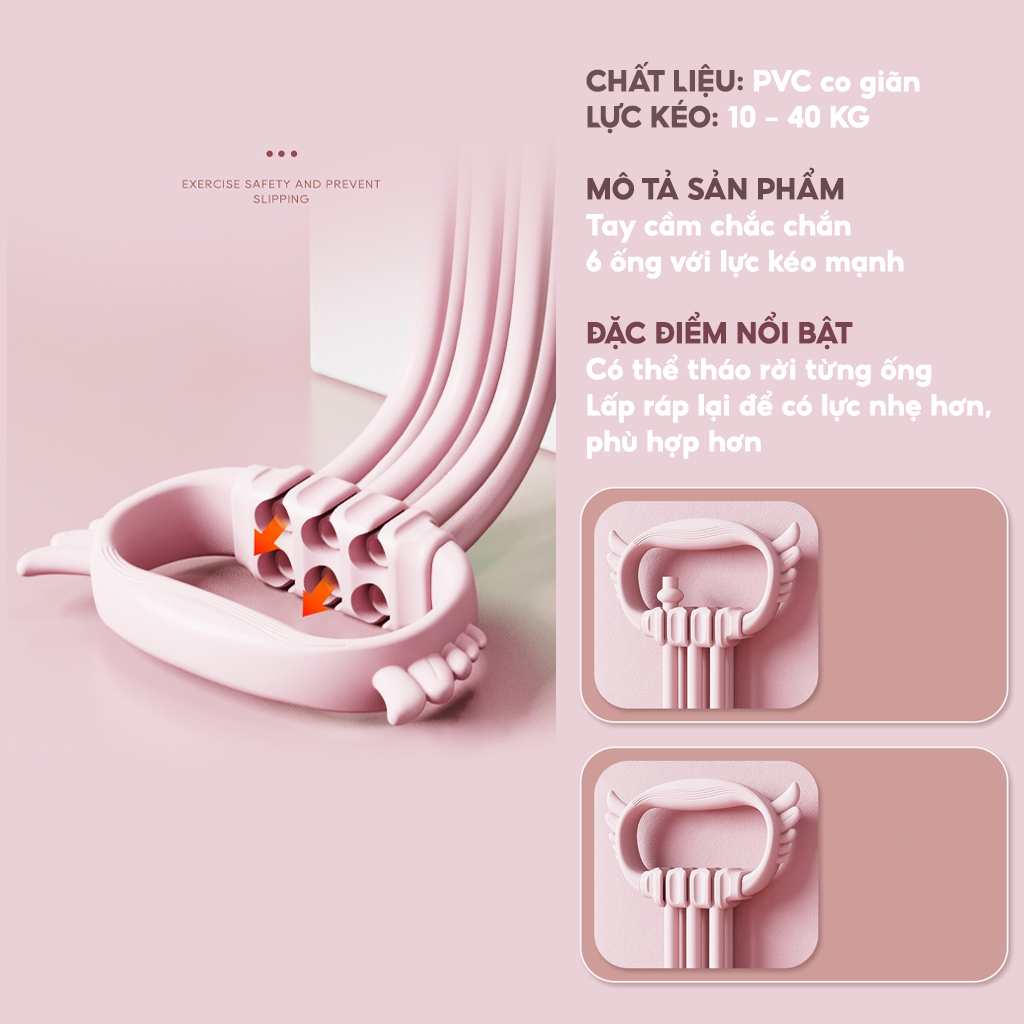 Dây kháng lực hình số 8 tập vai 1LLS22 (Bản 6 ống)
