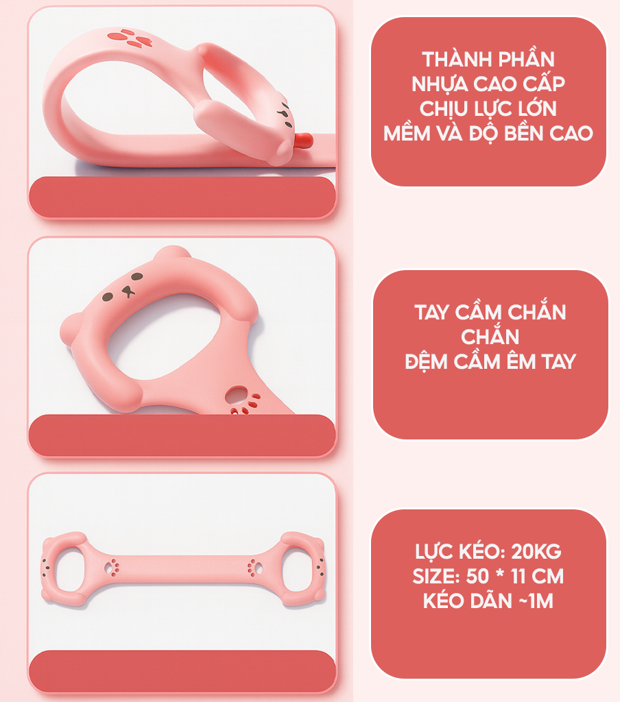 Dây kháng lực hình số 8 loại cao su đúc Mèo YM311 (Bản cao cấp)