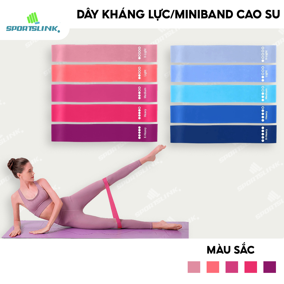 Dây kháng lực cao su đàn hồi X0101