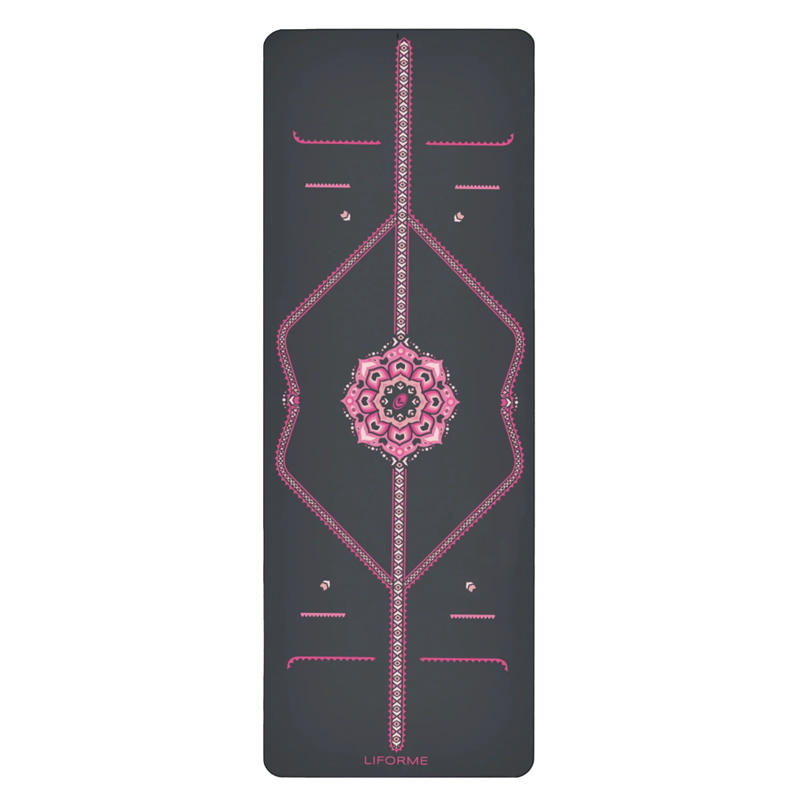 Thảm tập yoga Liforme Blossoming Lotus 4.2mm - Grey
