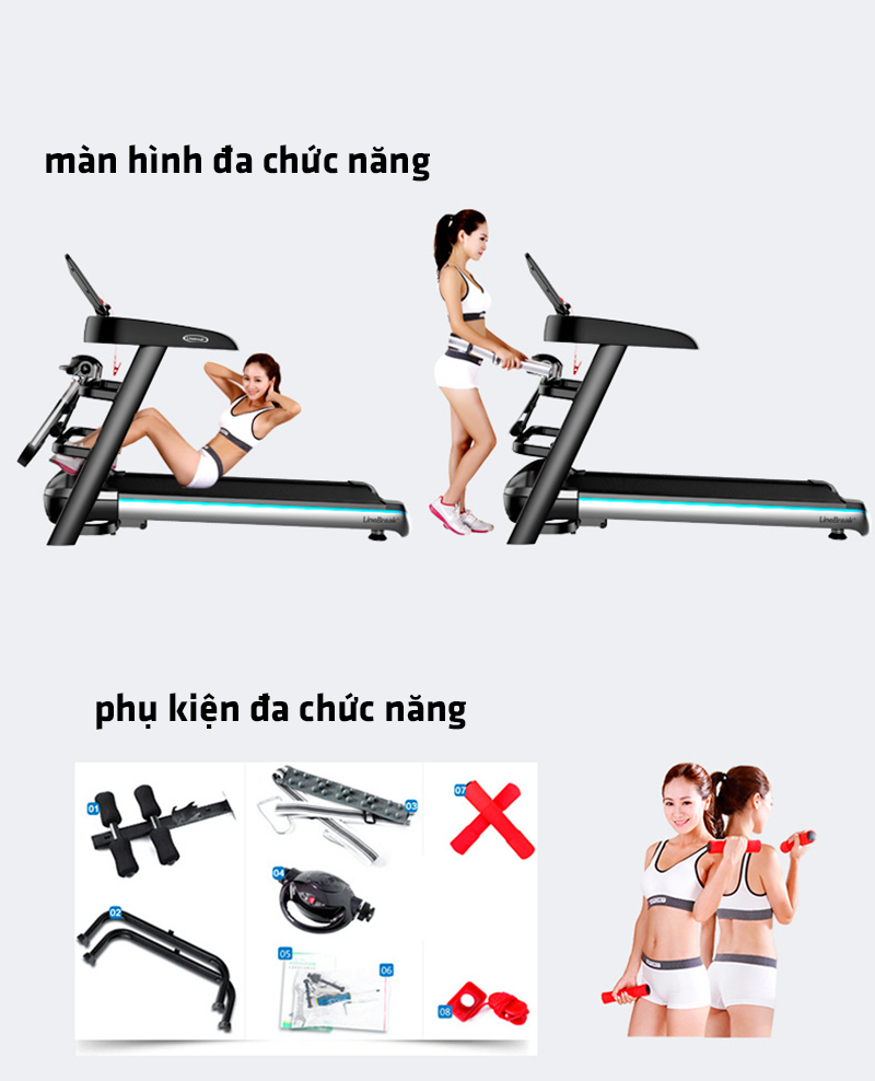 máy chạy bộ đa năng cao cấp