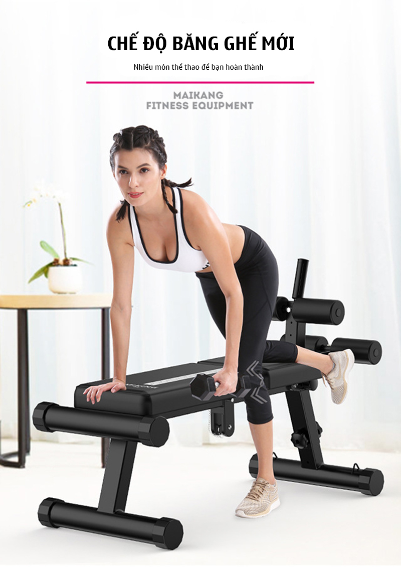 GHẾ TẬP CƠ BỤNG - GHẾ TẬP GYM GẤP GỌN GYMLINK MK4021