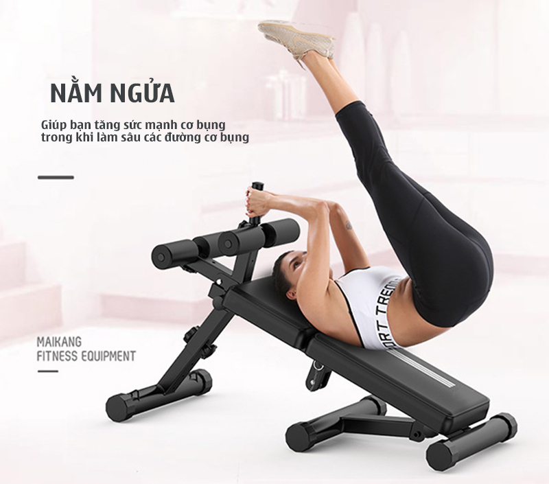 GHẾ TẬP CƠ BỤNG - GHẾ TẬP GYM GẤP GỌN GYMLINK MK4021