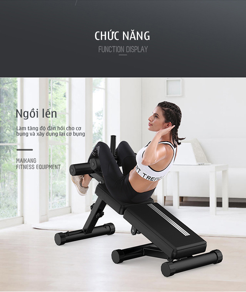 GHẾ TẬP CƠ BỤNG - GHẾ TẬP GYM GẤP GỌN GYMLINK MK4021