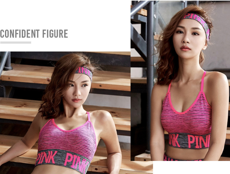 Áo thể thao nữ hai dây Pink P1706