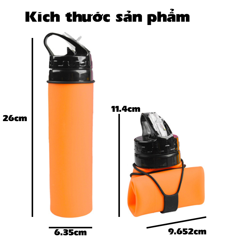 bình nước thể thao gấp gọn