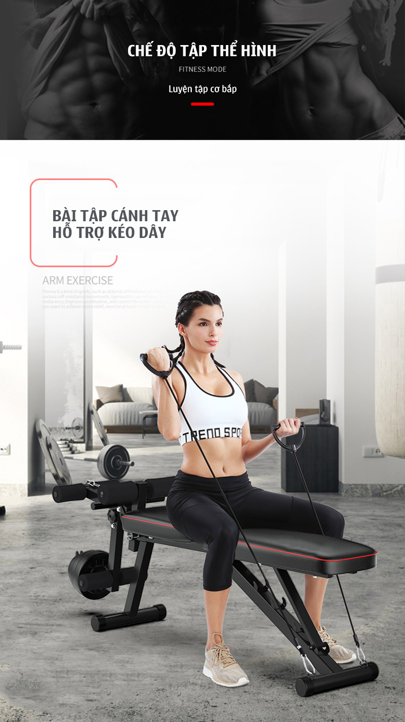 Ghế tập gym đa năng điều chỉnh 4 độ dốc Gymlink MK4018