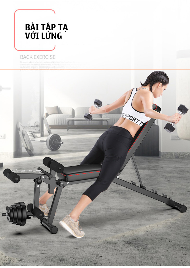 Ghế tập gym đa năng điều chỉnh 4 độ dốc Gymlink MK4018