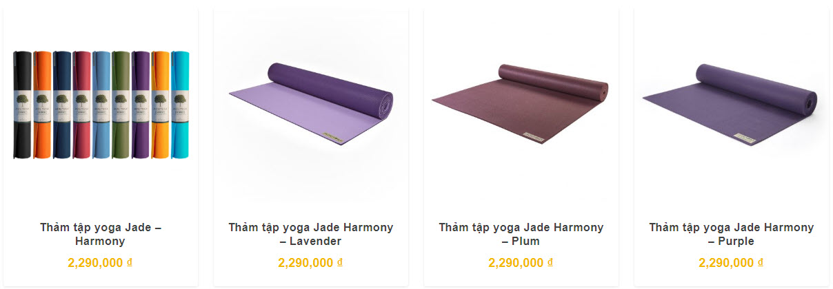 Thảm tập Yoga Jade Harmony - Bảng giá 2020