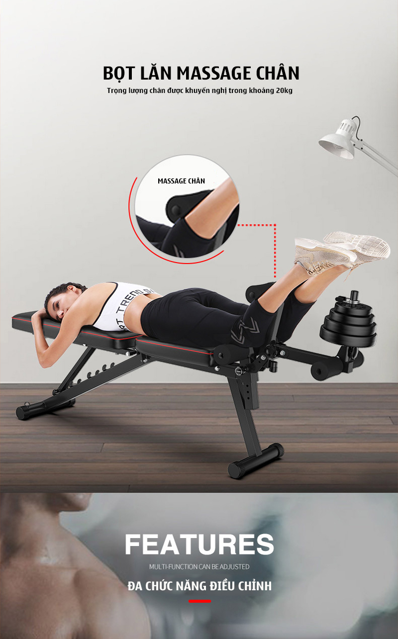 Ghế tập gym đa năng điều chỉnh 4 độ dốc Gymlink MK4018