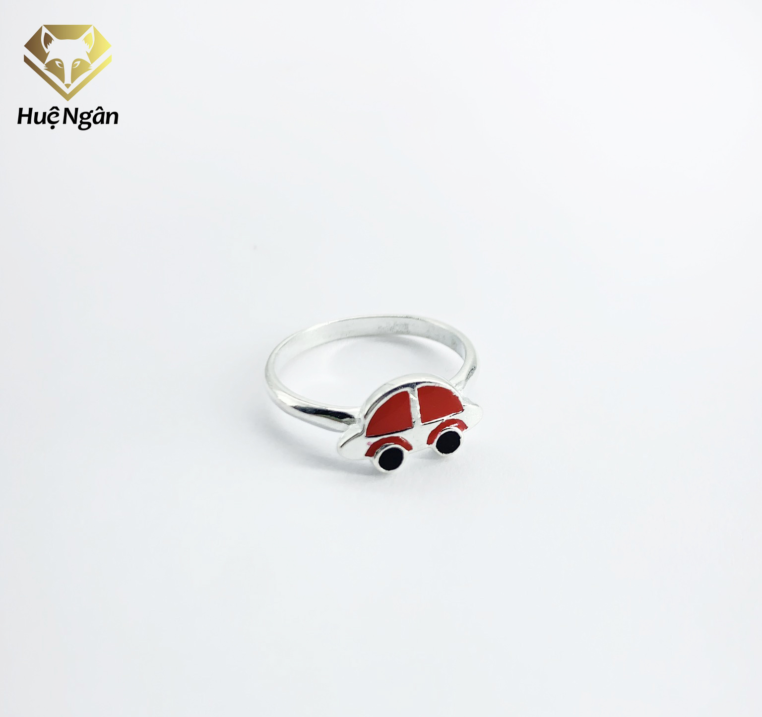 Nhẫn bạc Ý 925 Huệ Ngân   Little Car TJ029 (li tay nhỏ)