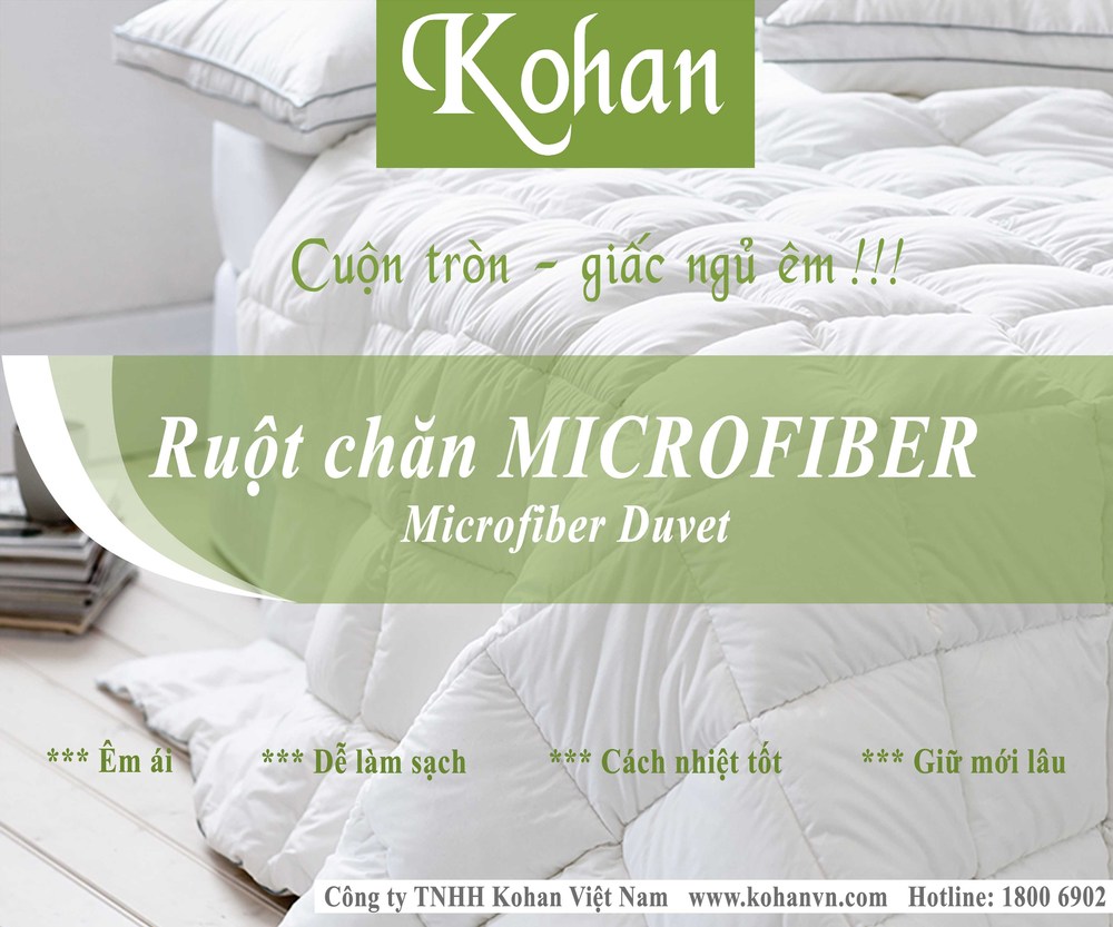 Ruột chăn Bông Microfiber siêu mịn