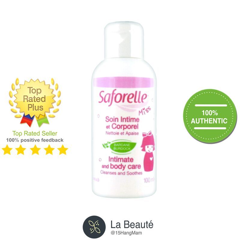 Saforelle Miss - Dung Dịch Vệ Sinh Cho Bé Từ 2 Tuổi 100ml