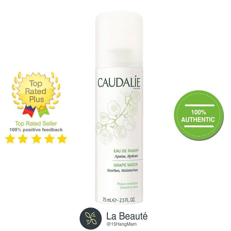 Caudalie Grape Water 75ml – Xịt khoáng cấp nước, dưỡng ẩm