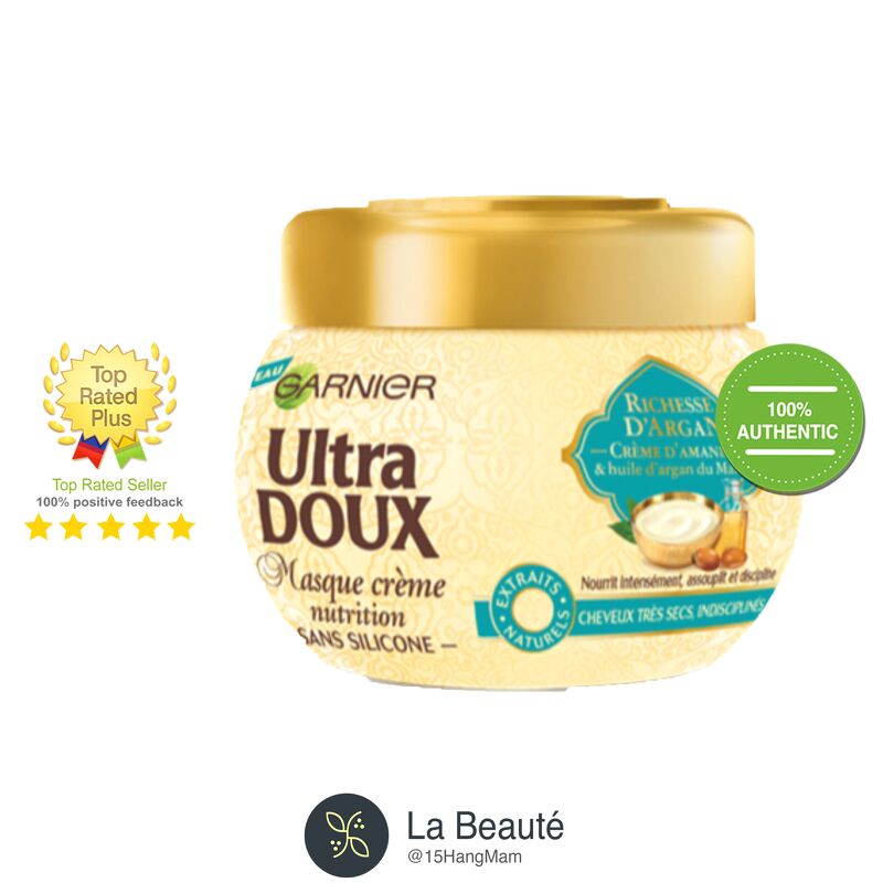 Garnier Ultra Doux - Kem Ủ Tóc Argan 300ml