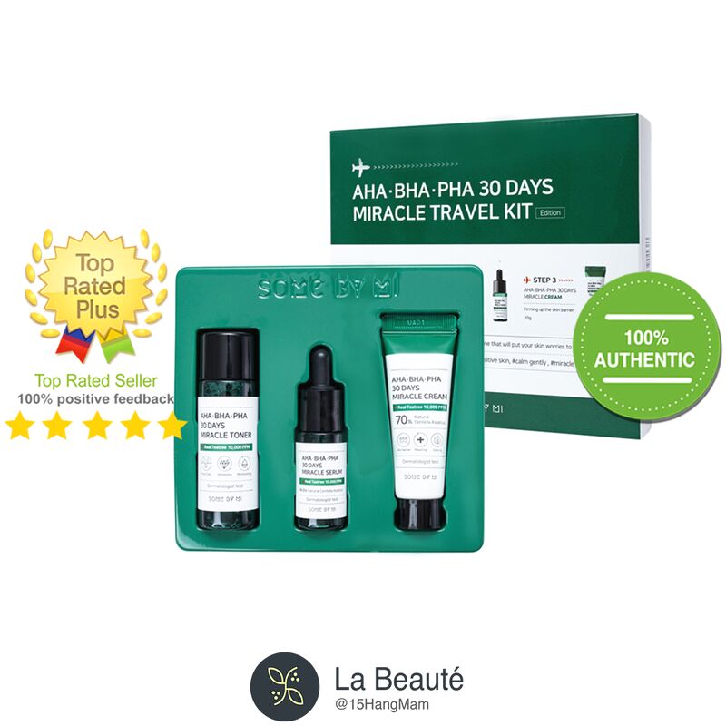 Some By Mi Aha-Bha-Pha 30 Days Miracle Travel Kit - Bộ Sản Phẩm Chăm Sóc Da Mụn Some By Mi 3 Món