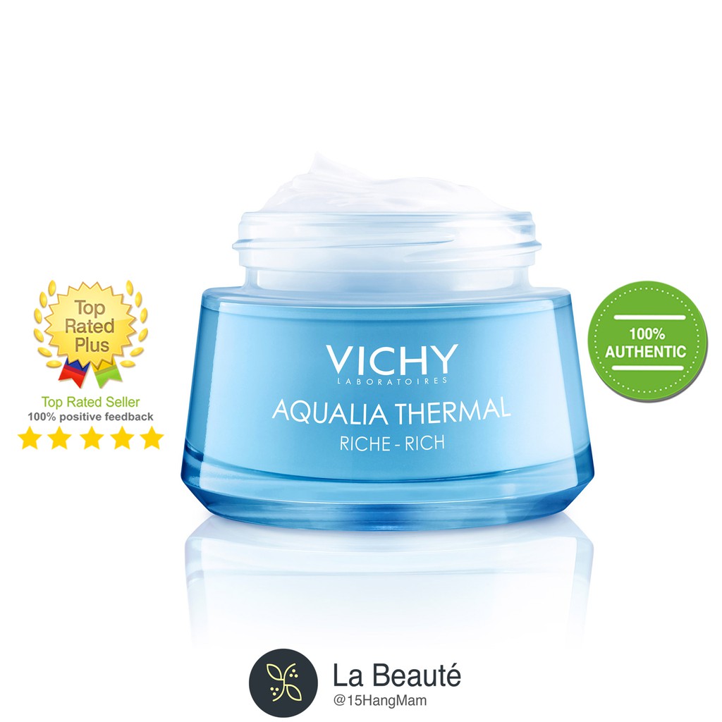 Vichy Aqualia Thermal Crème Réhydratante riche 15ml - Kem Dưỡng Ẩm Dành Cho Da Khô 50ml