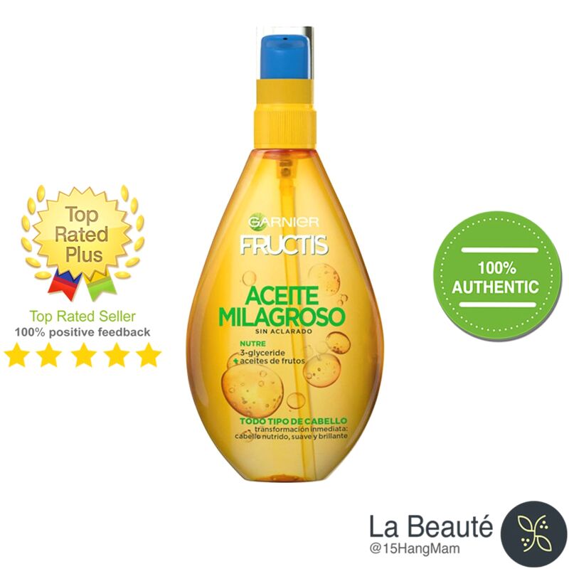 Garnier Aceite Fructis Miraculous - Dầu Dưỡng Tóc Argan 150ml