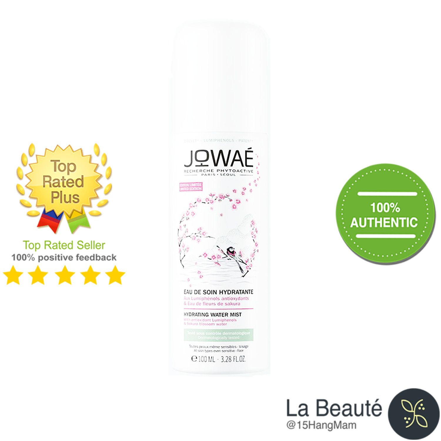 Jowaé Eau De Soin Hydratante - Xịt Dưỡng Chống Lão Hoá Làm Căng Bóng Da 100ml