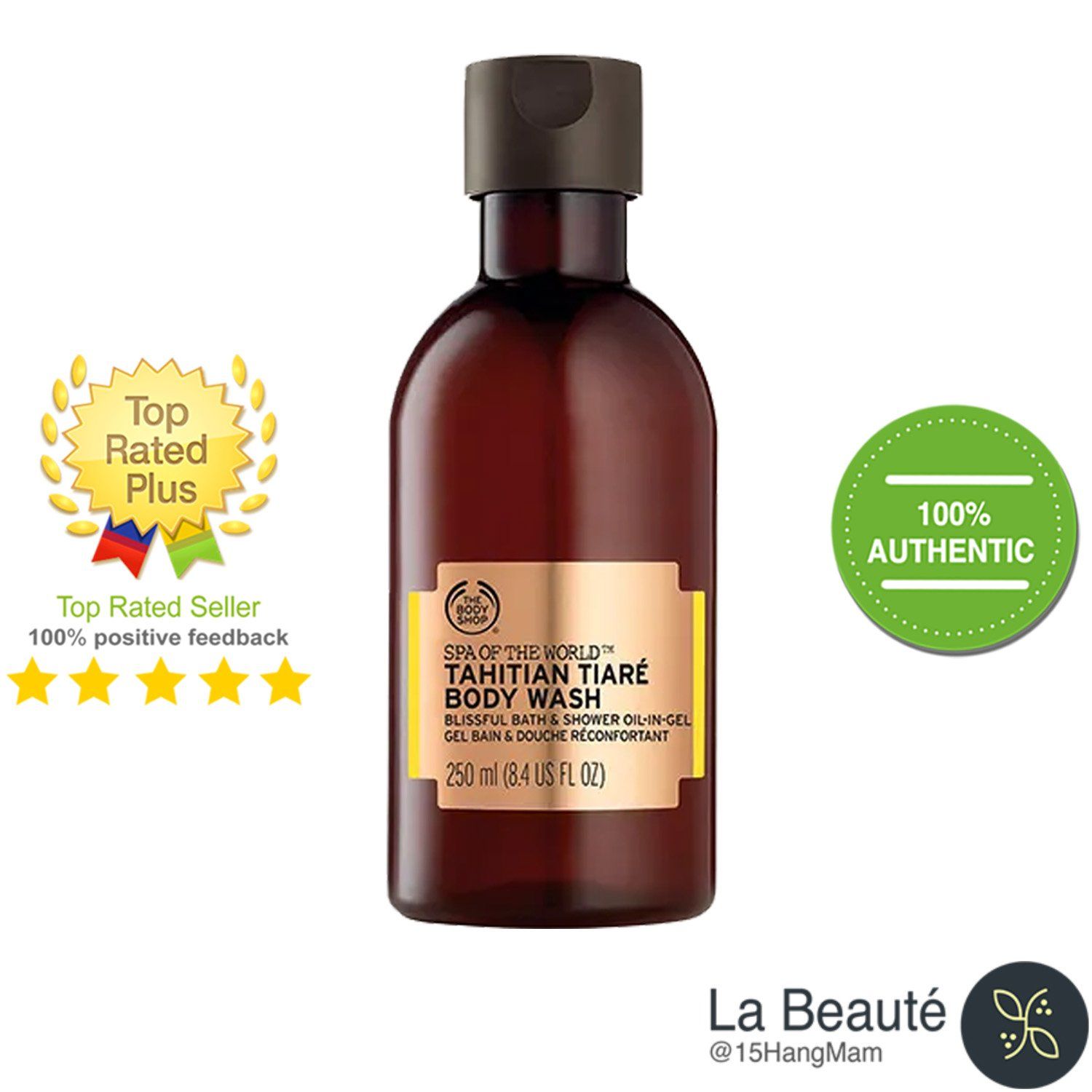 The Body Shop Tahitian Tiaré Body Wash - Sữa Tắm Spa of the World™ 250ml