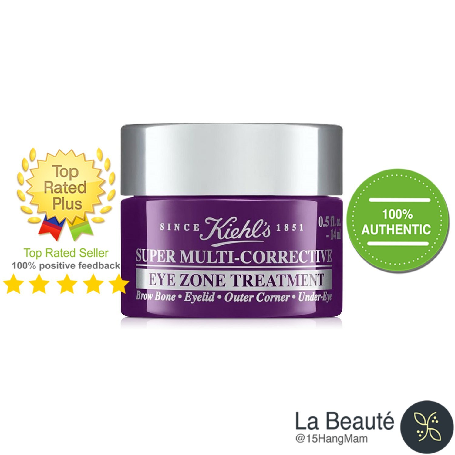 Kiehl's Super Multi Corrective Eye Zone Treatment - Kem Dưỡng Mắt Giảm Nếp Nhăn & Quầng Thâm 14ml