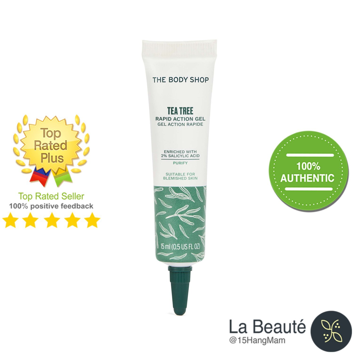 The Body Shop Tea Tree Rapid Action Gel - Gel Chấm Trị Mụn Cấp Tốc 15ml