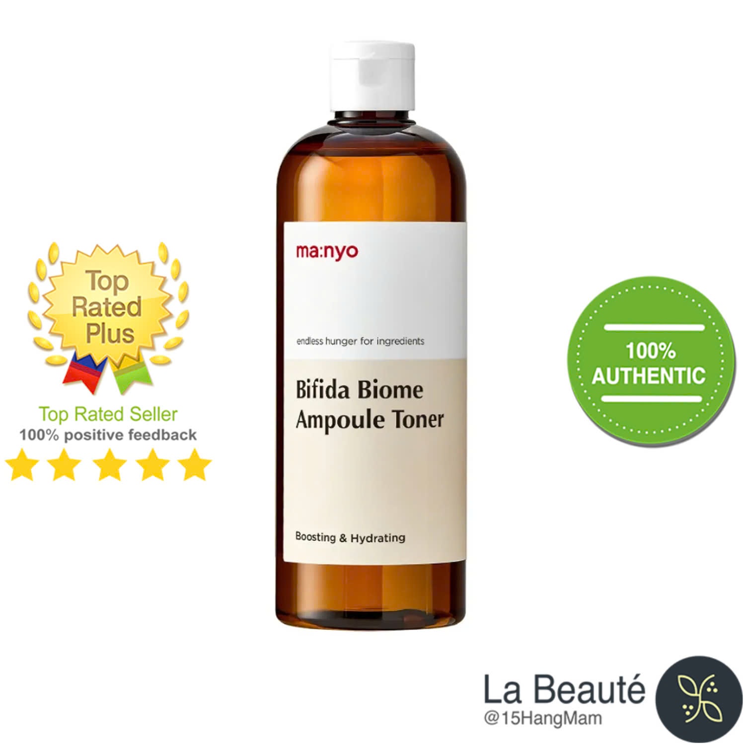 Manyo Bifida Biome Ampoule Toner - Nước Hoa Hồng Cân Bằng Da Ẩm Mịn 210ml