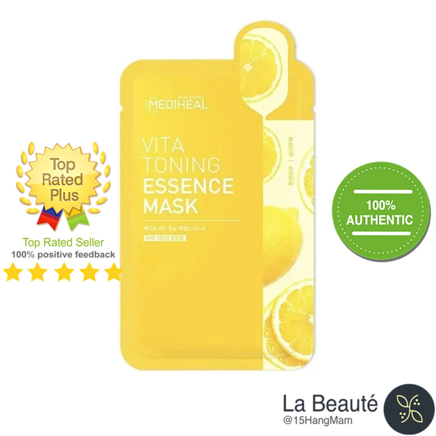 Mediheal Vita Toning Essence Mask - Mặt Nạ Dưỡng Da Sáng Mịn & Đều Màu 20ml