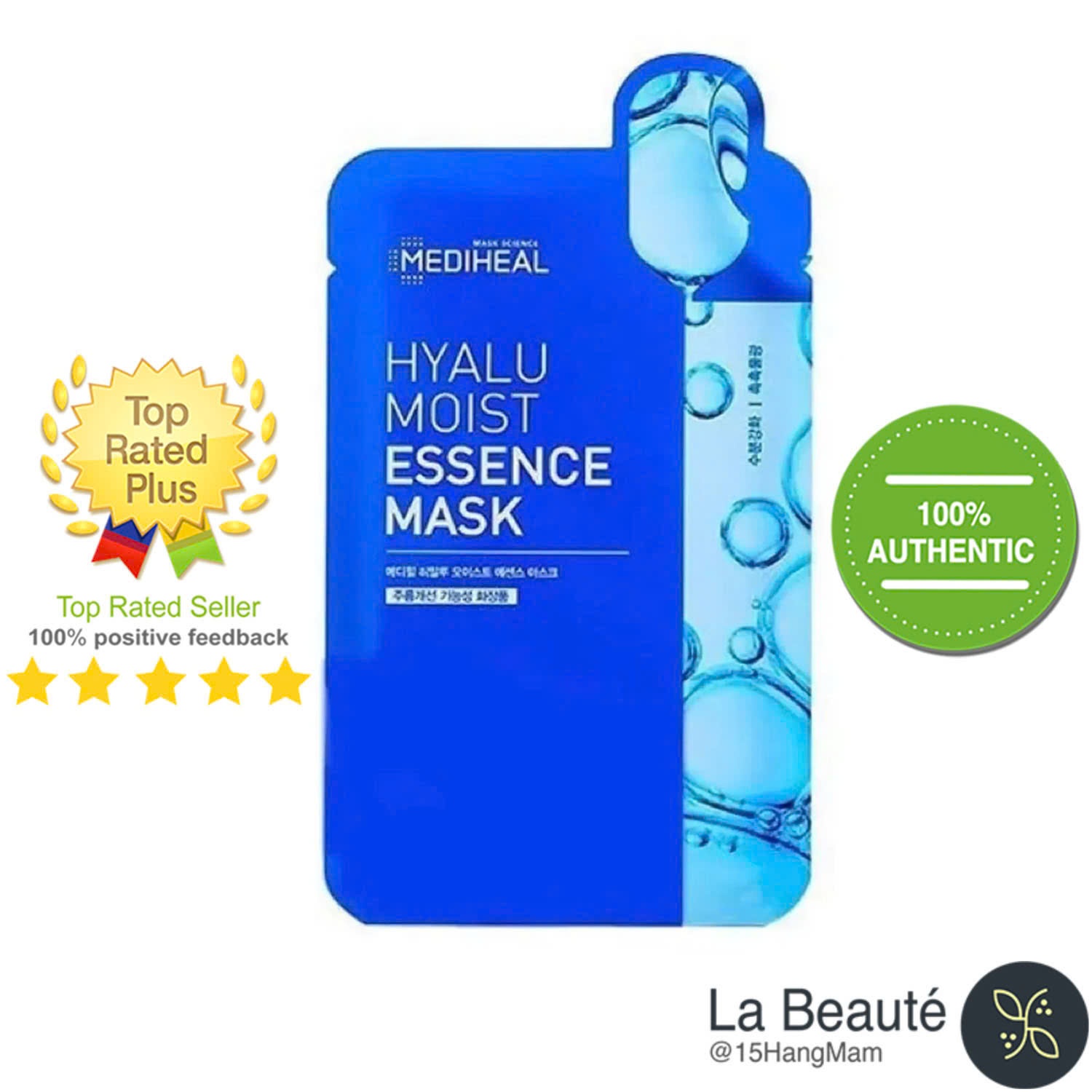 Mediheal Hyalu Moist Essence Mask - Mặt Nạ Dưỡng Da Cấp Ẩm Chuyên Sâu 20ml