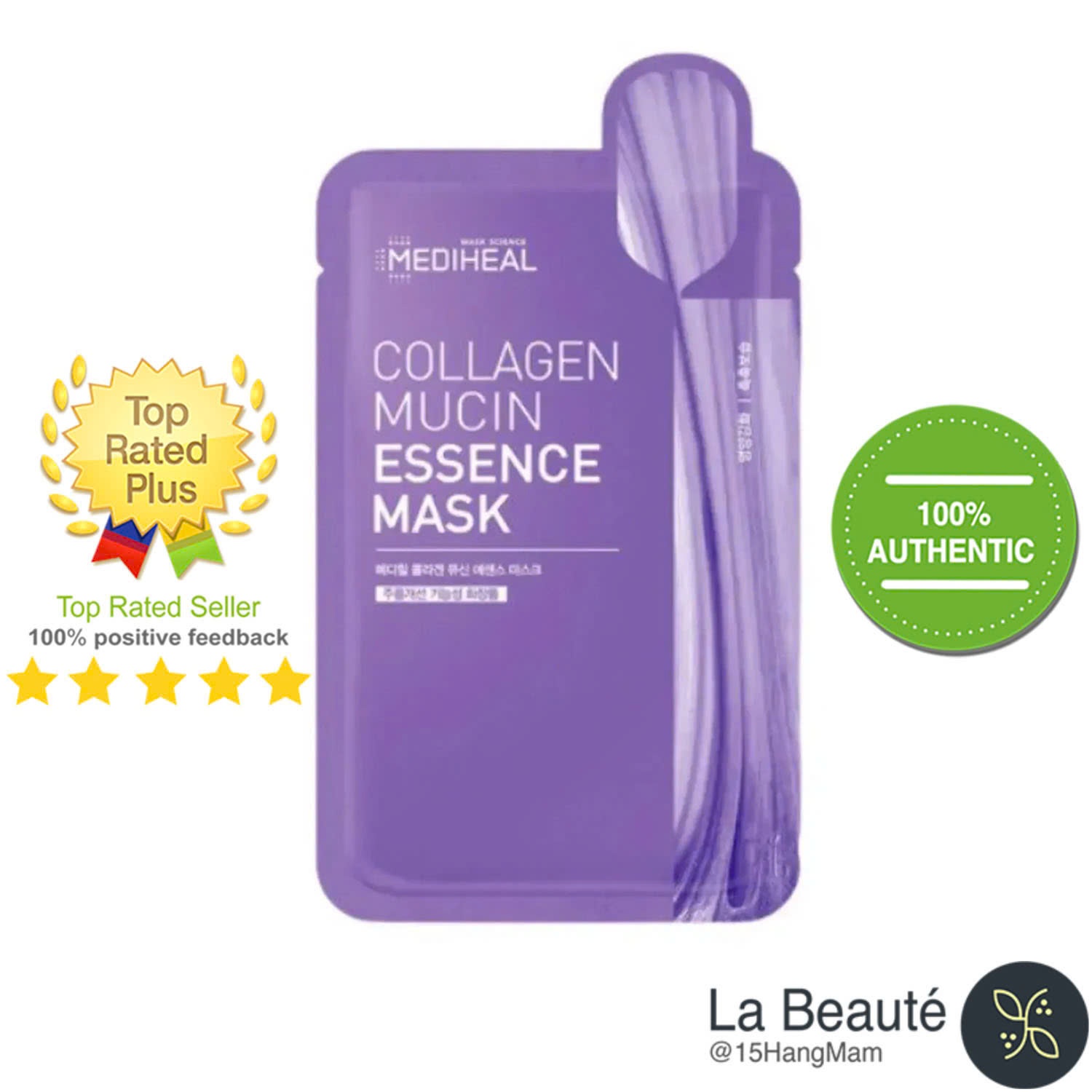 Mediheal Collagen Mucin Essence Mask - Mặt Nạ Dưỡng Da Cấp Ẩm Cải Thiện Nếp Nhăn 20ml