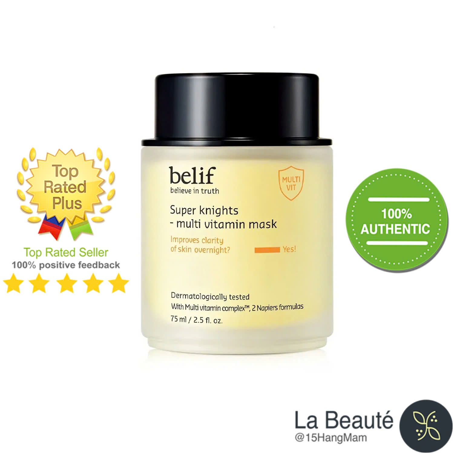 Belif Super Knight Multi Vitamin Mask - Mặt Nạ Ngủ Dưỡng Sáng Da 75ml