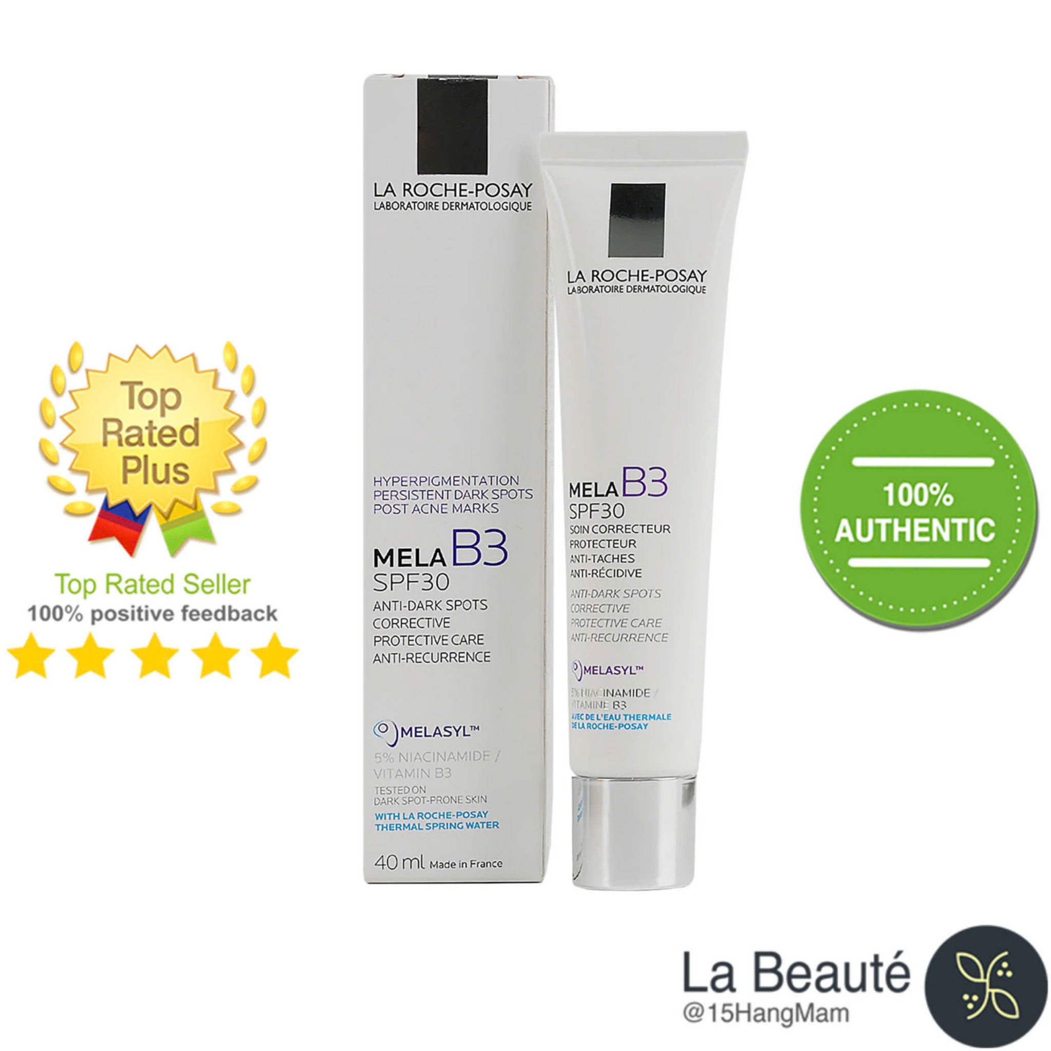 La Roche Posay Mela B3 Spf 30 - Kem Dưỡng Hỗ Trợ Làm Trắng Da, Giảm Thâm Nám, Có Chống Nắng 40ml