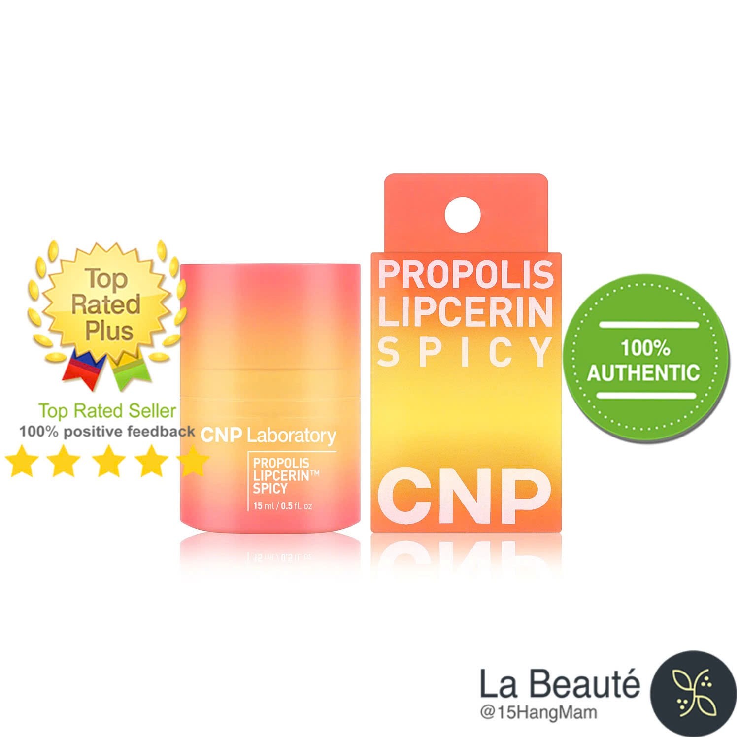 CNP Laboratory Propolis Lipcerin Spicy - Hũ Dưỡng Môi 2in1 15ml