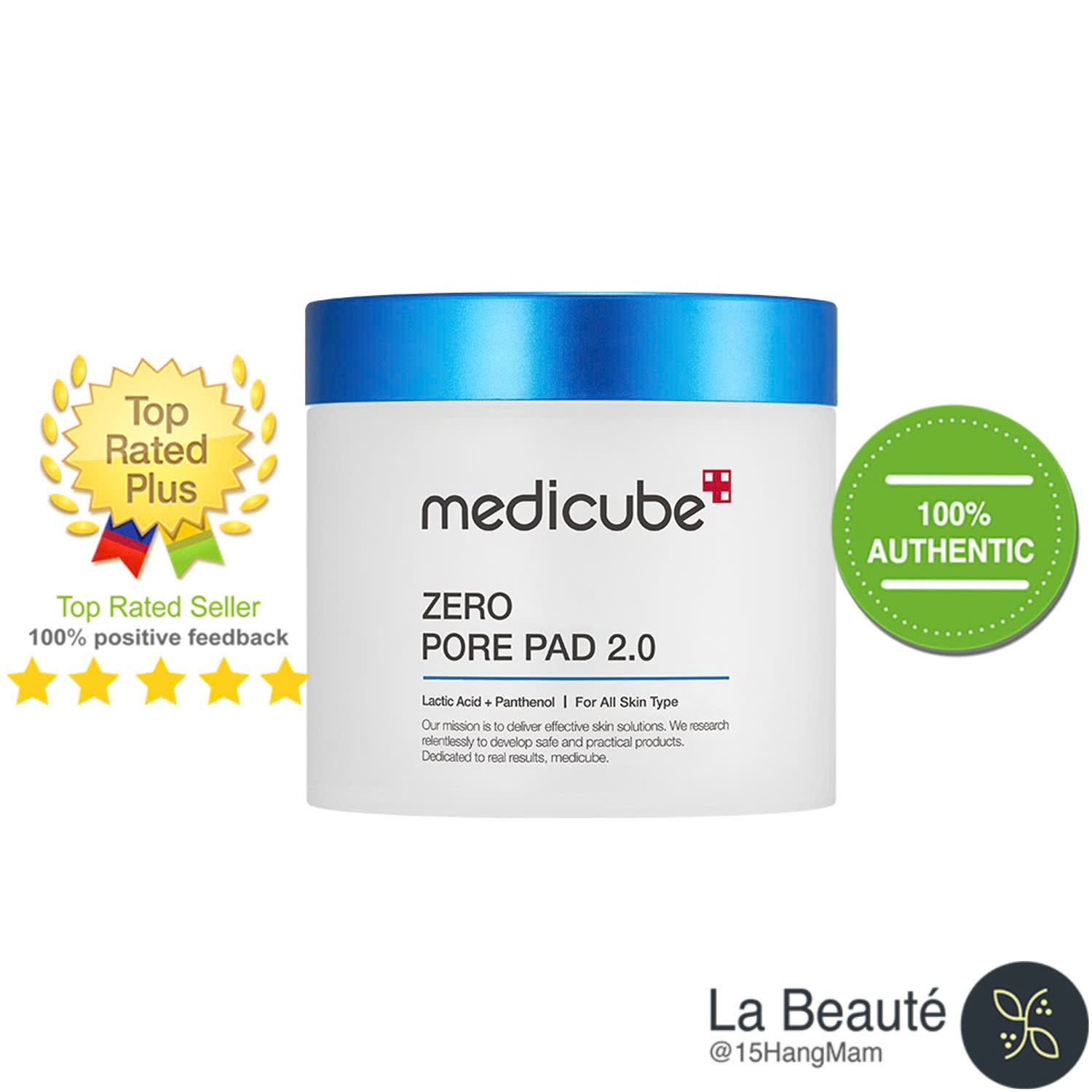 Medicube Zero Pore Pad 2.0 - Toner Pad Làm Sạch Sâu & Se Nhỏ Lỗ Chân Lông 70 Miếng