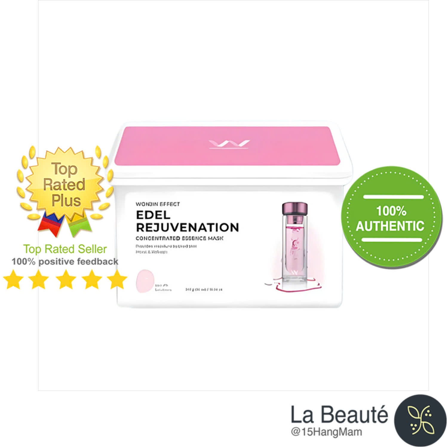 WONJIN Effect Edel Rejuvenation Concentrated Essence Mask - Mặt Nạ Wonjin Nâng Cơ, Trẻ Hóa Da 30 Miếng