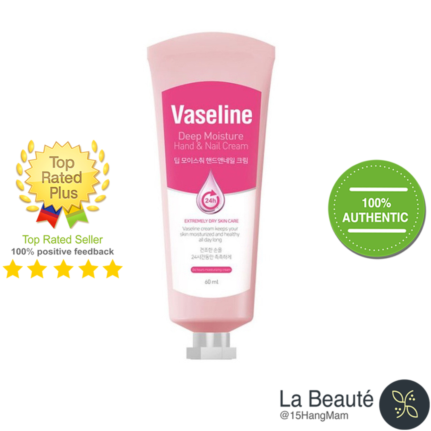 Vaseline Hand & Nail Cream - Kem Dưỡng Tay & Móng 60ml