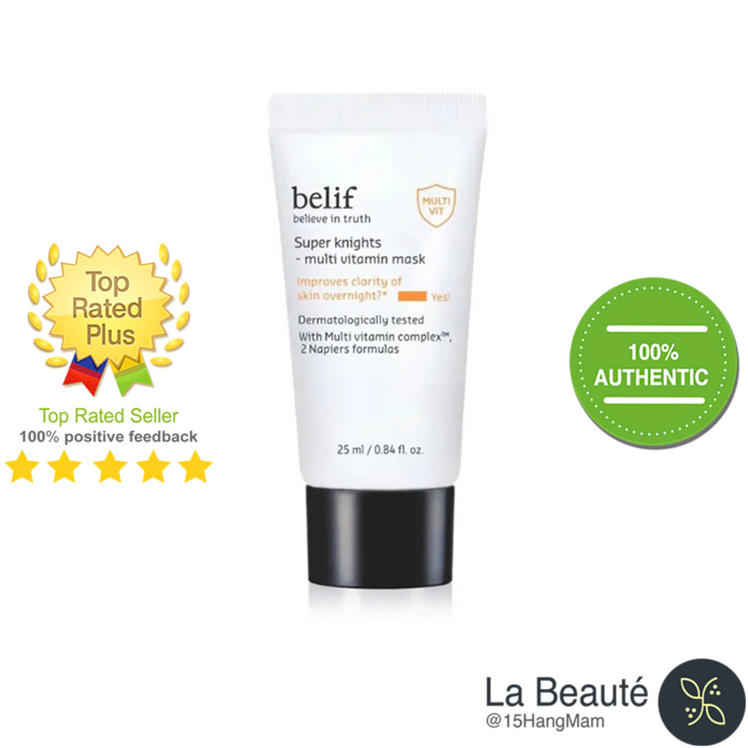 Belif Super Knight Multi Vitamin Mask - Mặt Nạ Ngủ Dưỡng Sáng Da 30ml Unbox