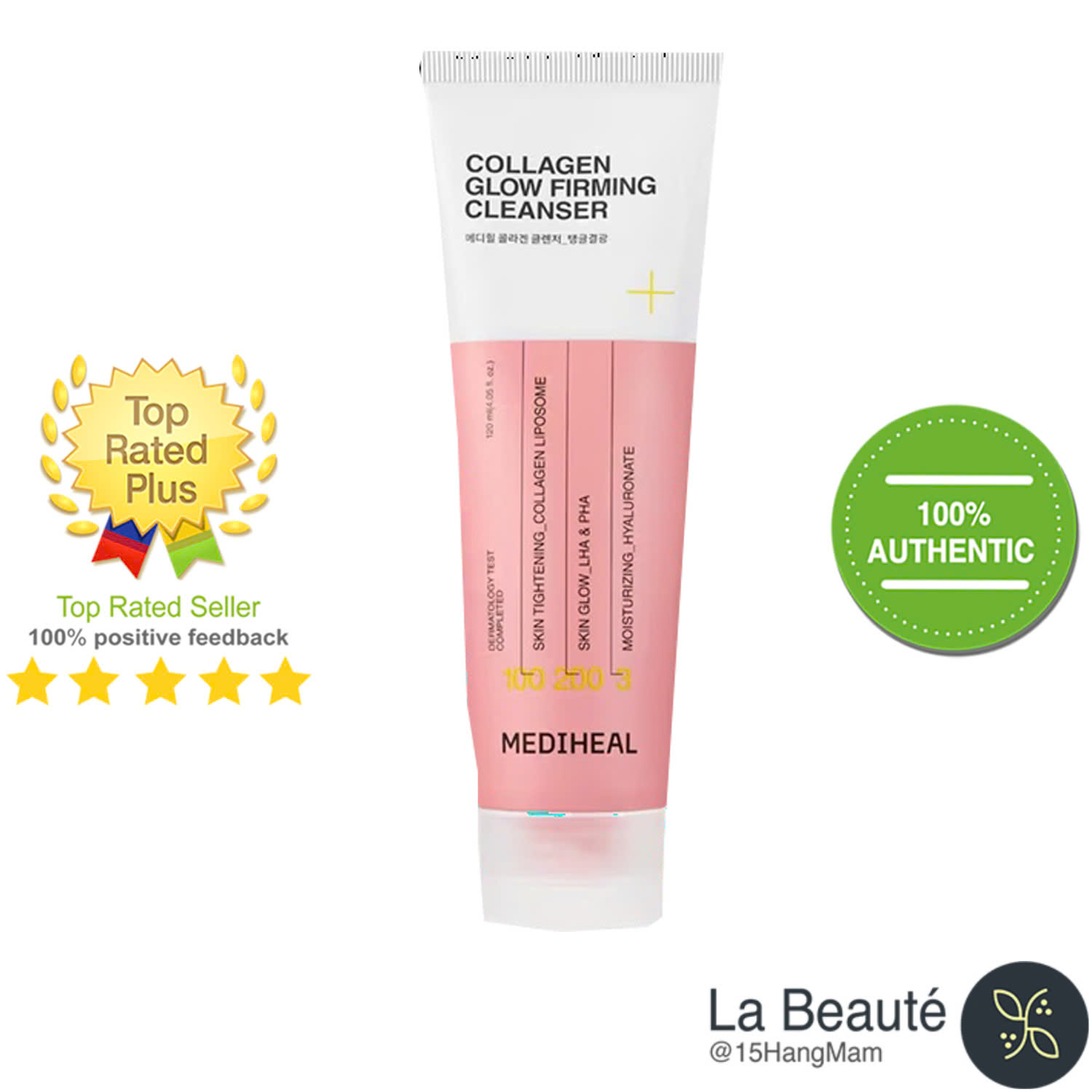 Mediheal Collagen Glow Firming Cleanser - Sữa Rửa Mặt Săn Chắc Da 120g