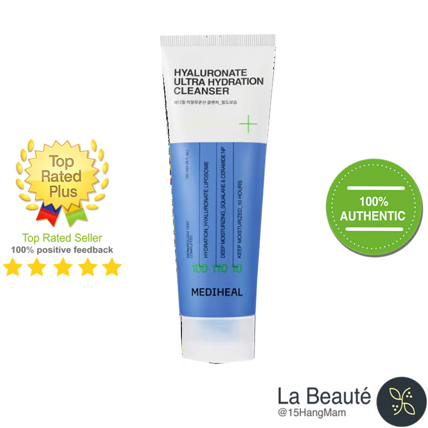Mediheal Hyaluronate Cleanser Ultra Hydration - Sữa Rửa Mặt Dưỡng Ẩm 120ml